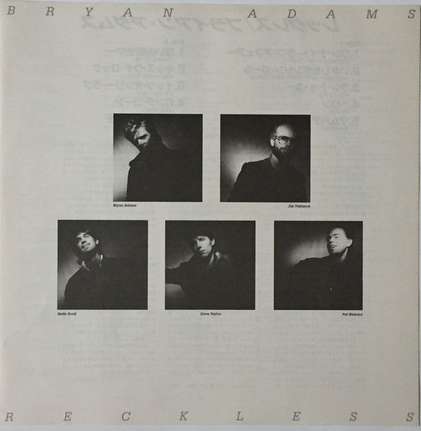 Bryan Adams - Reckless (LP, Album, Promo)