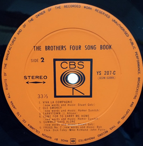 The Brothers Four - Song Book (LP, Album)