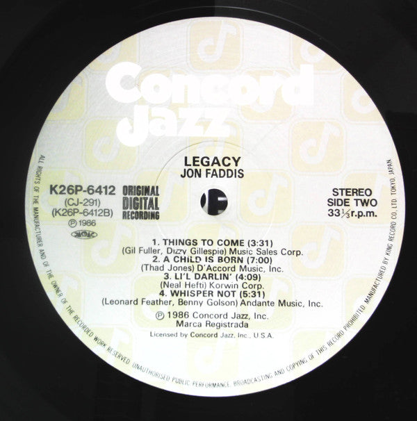 Jon Faddis - Legacy (LP, Album)