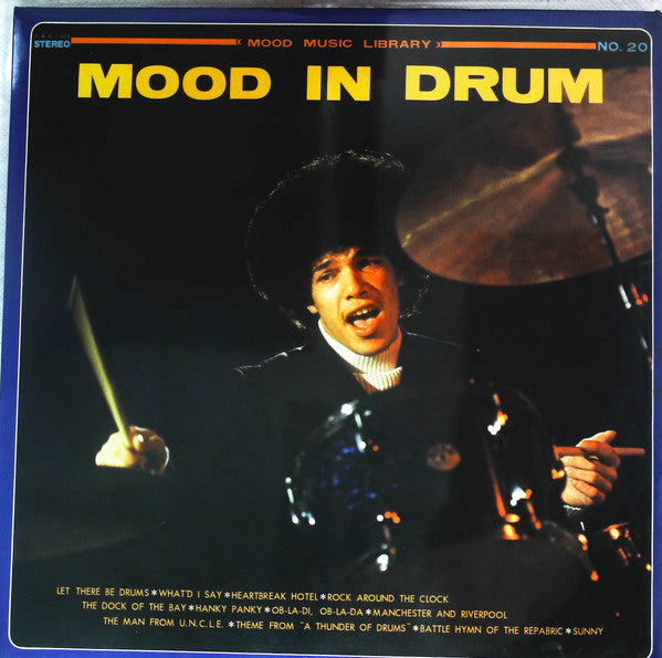 Johnny Young (5) And Sun Pops* - Mood In Drum (LP, Album, Red)