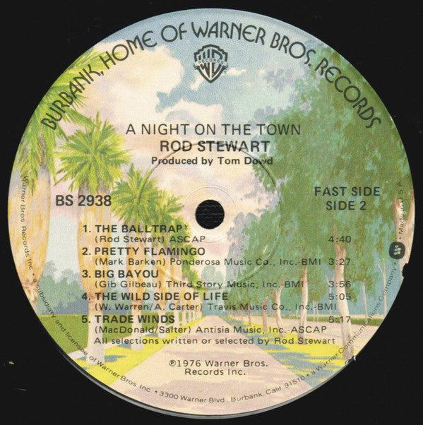 Rod Stewart - A Night On The Town (LP, Album, Mon)