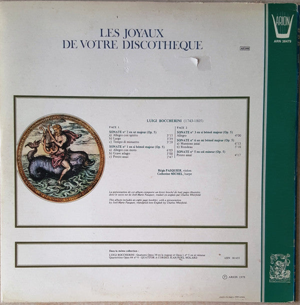 Luigi Boccherini - Sonates N°1 En Si Bémol Majeur - N°2 En Ut Majeu...