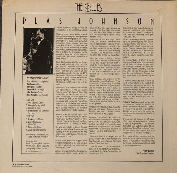 Plas Johnson - The Blues (LP, Album)