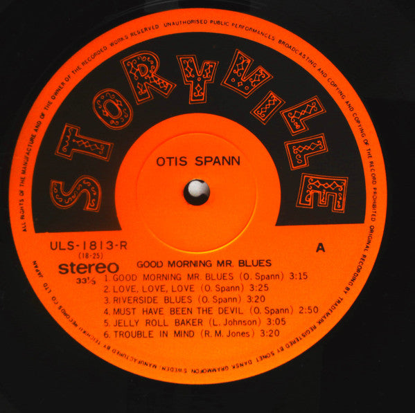 Otis Spann - Good Morning Mr. Blues (LP, Album)