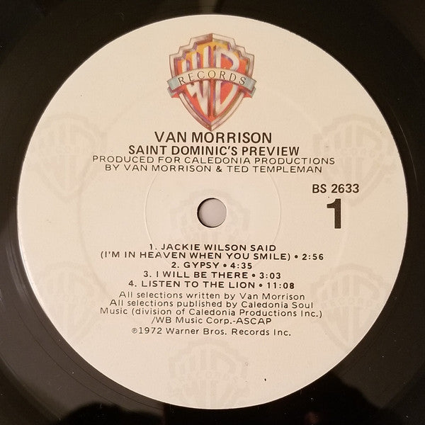 Van Morrison - Saint Dominic's Preview (LP, Album, RE)