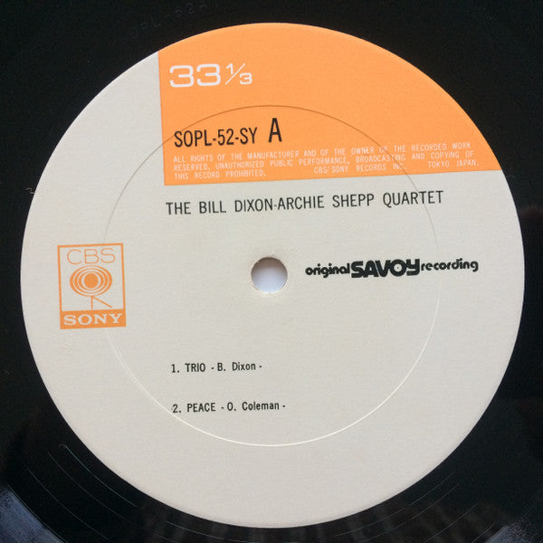 The Archie Shepp-Bill Dixon Quartet - The Archie Shepp-Bill Dixon Q...