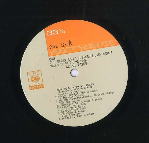 Chu Berry And His Stompy Stevedores - ""Chu"" (LP, Comp, Mono)