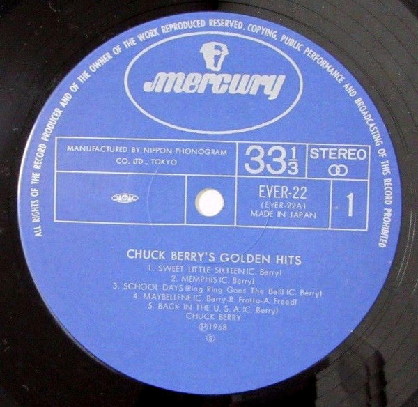 Chuck Berry - Johnny B. Goode Chuck Berry's Golden Hits(LP, Album, RE)