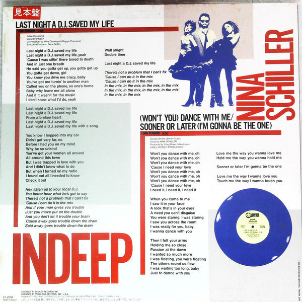 Indeep - Last Night A D.J. Saved My Life / (Won't You) Dance With M...