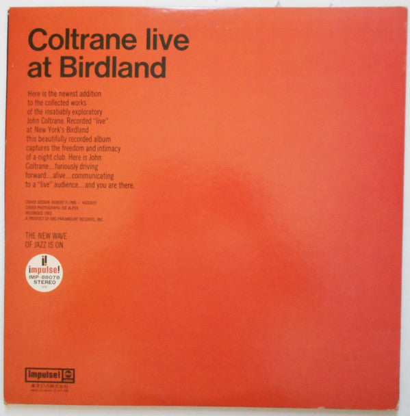 Coltrane* - Live At Birdland (LP, Album, RE, RP, Gat)