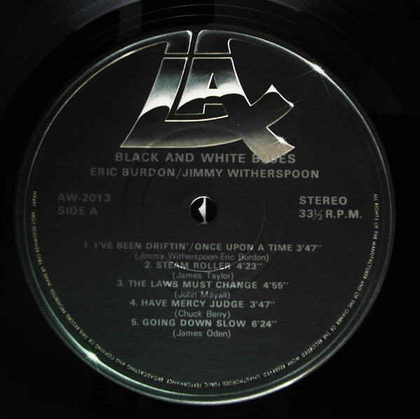 Eric Burdon & Jimmy Witherspoon - Black & White Blues (LP, Album, RE)