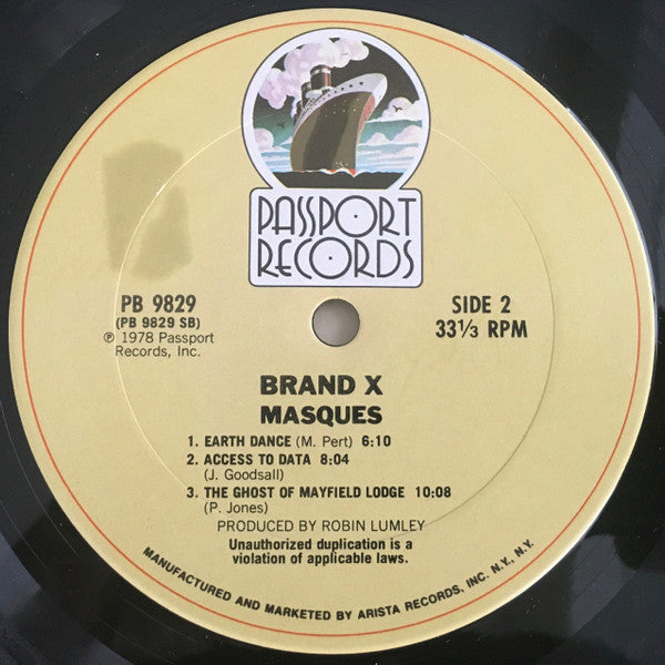 Brand X (3) - Masques (LP, Album, San)