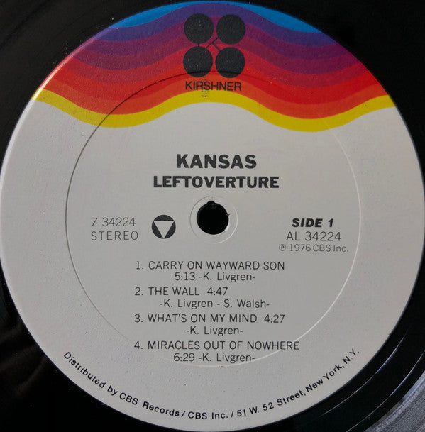 Kansas (2) - Leftoverture (LP, Album)