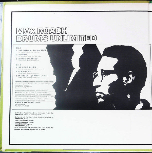 Max Roach - Drums Unlimited (LP, Album, RE, Gat)