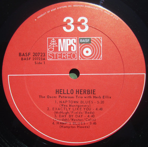 The Oscar Peterson Trio With Herb Ellis - Hello Herbie (LP)