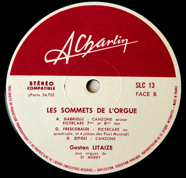 Gaston Litaize - Les Sommets De L'Orgue - III(LP, Album)