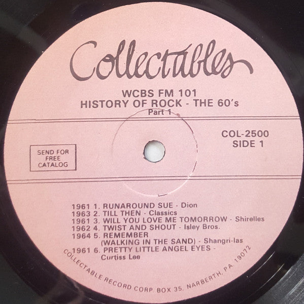 Various - WCBS FM101 History Of Rock - The 60's (2xLP, Comp)