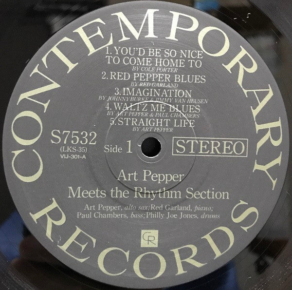 Art Pepper - Art Pepper Meets The Rhythm Section (LP, Album, RE)
