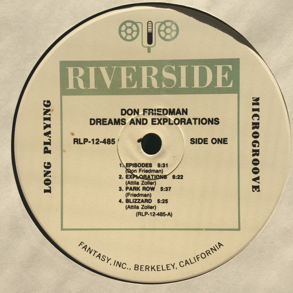 Don Friedman Quartet - Dreams And Explorations(LP, Album, Mono, RE)