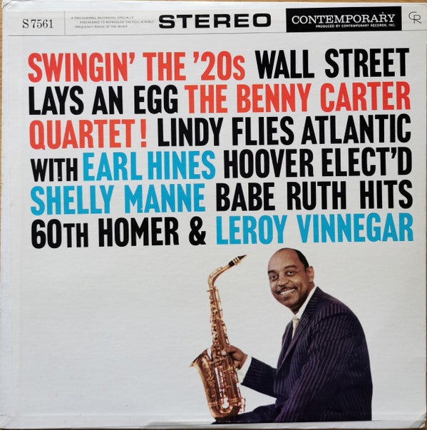 The Benny Carter Quartet - Swingin' The '20s (LP, Album, Dee)