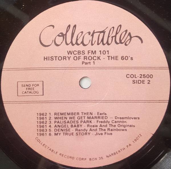 Various - WCBS FM101 History Of Rock - The 60's (2xLP, Comp)