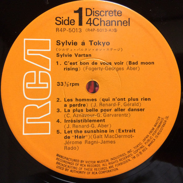 Sylvie Vartan - Sylvie a Tokyo (LP, Album, Quad)