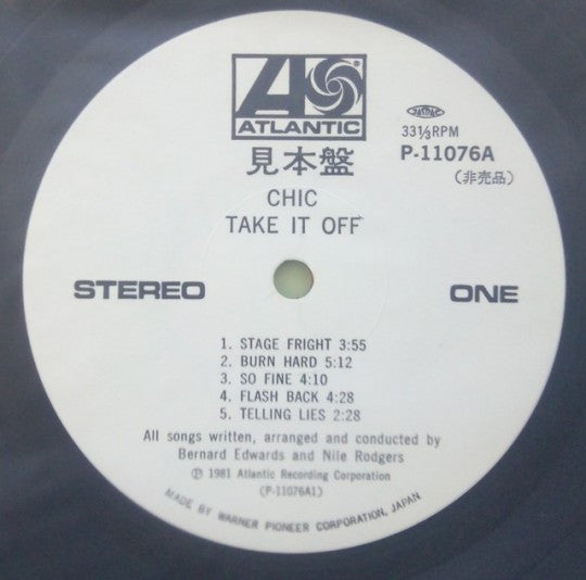 Chic - Take It Off (LP, Album, Promo)