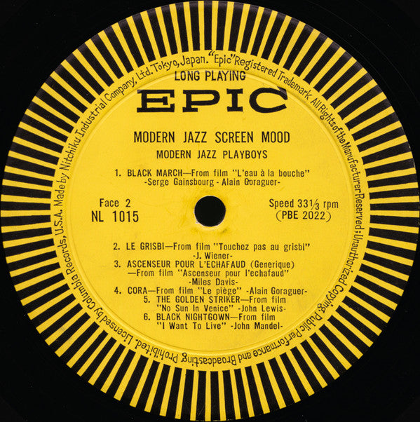 Modern Jazz Playboys - Modern Jazz Screen Mood (LP, Album)