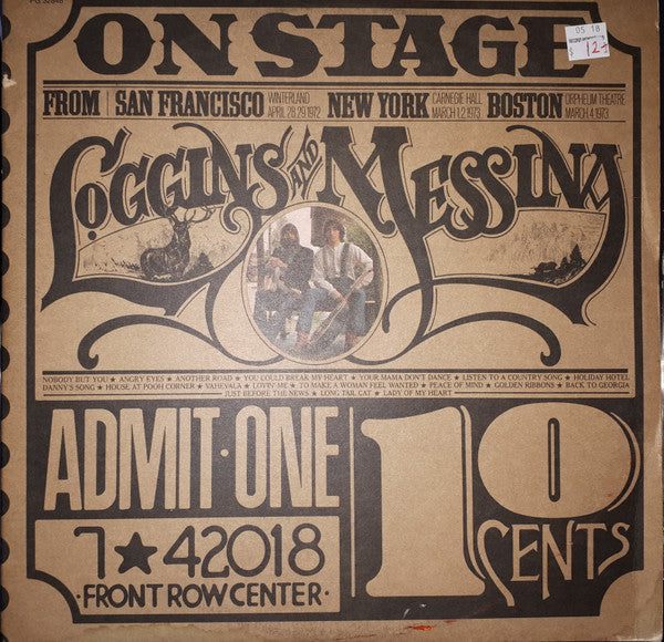 Loggins And Messina - On Stage (2xLP, Album, Ter)