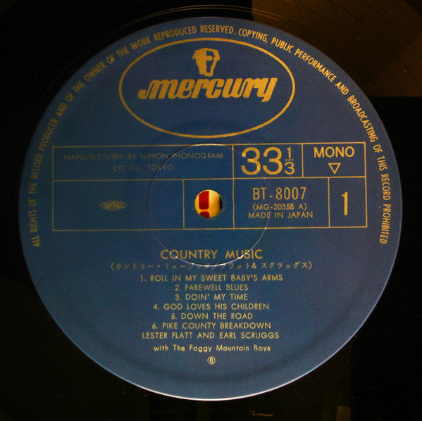 Flatt & Scruggs - Country Music(LP, Mono, RE)