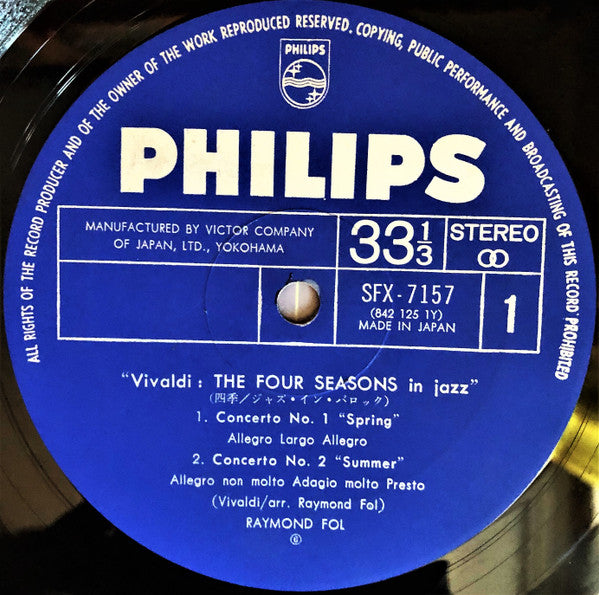Raymond Fol - Vivaldi: The Four Seasons In Jazz (LP, Album)