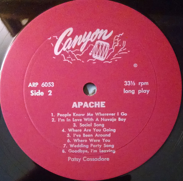 Philip Cassadore - Apache (LP, Album)