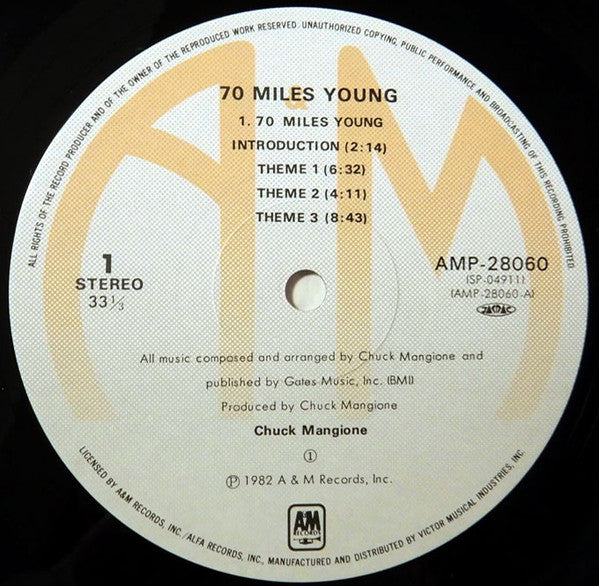 Chuck Mangione - 70 Miles Young (LP, Album)