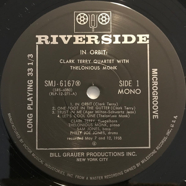 Clark Terry Quartet - In Orbit(LP, Album, Mono, RE)