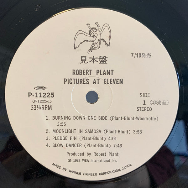 Robert Plant - Pictures At Eleven (LP, Album, Promo)