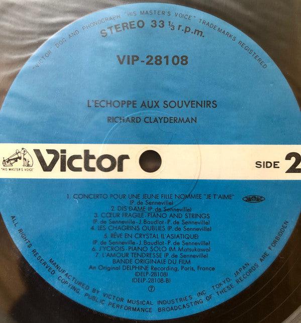 Richard Clayderman - L'Echoppe Aux Souvenirs (Bande Originale Du Fi...