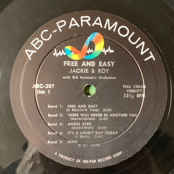 Jackie & Roy - Free And Easy!(LP, Album, Mono)