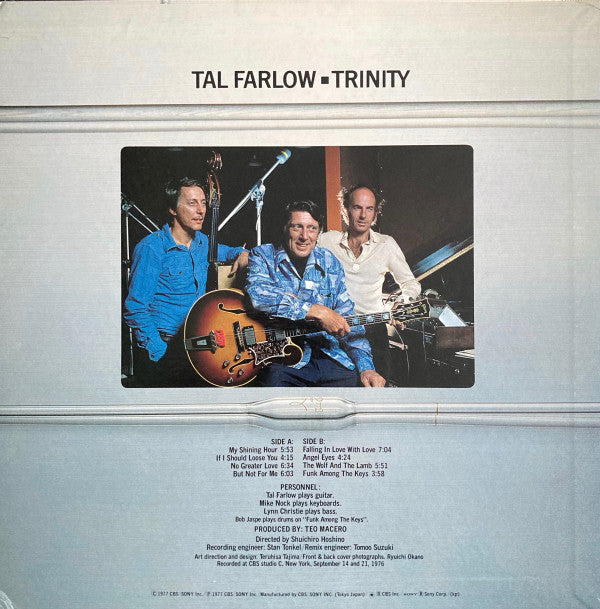 Tal Farlow - Trinity (LP, Album, RE)