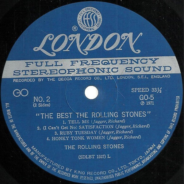 The Rolling Stones - The Best The Rolling Stones(LP, Album, Comp, Ltd)