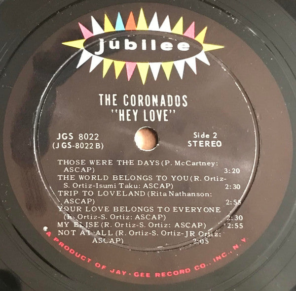 The Coronados - Hey, Love (LP, Album)