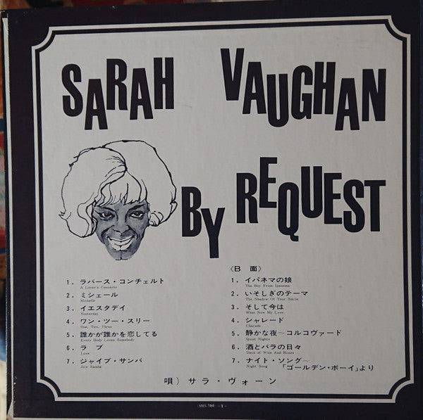 Sarah Vaughan - By Request (LP, Comp, Gat)