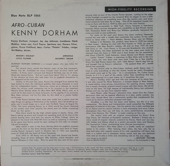 Kenny Dorham - Afro-Cuban (LP, Album, Mono, Ltd, RE)