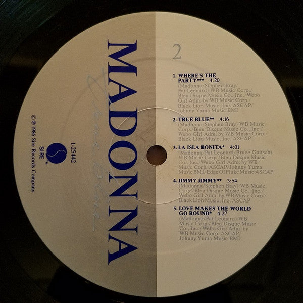 Madonna - True Blue (LP, Album, All)