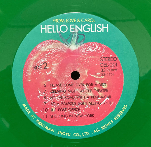 Love & Carol - Hello English From Love & Carol (LP, Album, Gat)