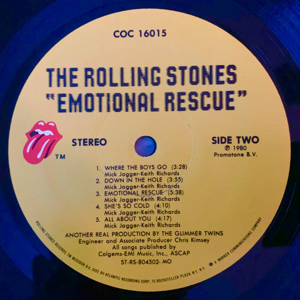 The Rolling Stones - Emotional Rescue (LP, Album, Mon)