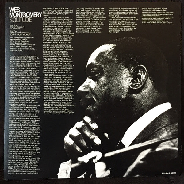 Wes Montgomery - Solitude (LP, Album, Mono)