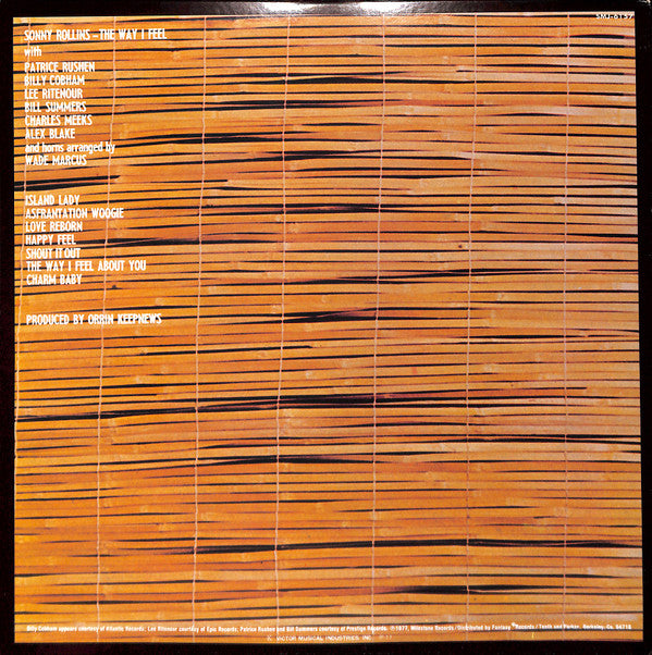 Sonny Rollins - The Way I Feel (LP, Album, Gat)