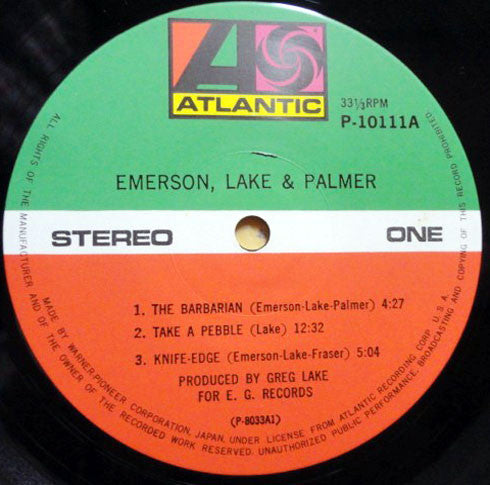 Emerson Lake & Palmer* - Emerson Lake & Palmer (LP, Album, RE)
