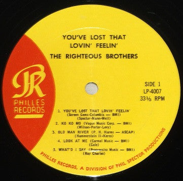 The Righteous Brothers - You've Lost That Lovin' Feelin'(LP, Album,...