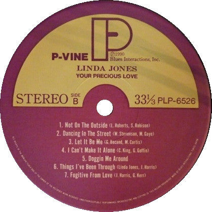 Linda Jones - Your Precious Love (LP, Album, RE)